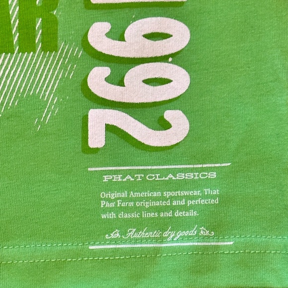 NWOT Phat Farm 1992 Classic American Flava Short Sleeve T-Shirt - Picture 3 of 5